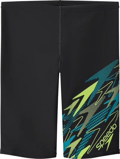 Speedo Badebukser   Medley Logo Jammer   Anthracite/Sitrus Green   Speedo   13 14 år (158 164)   Badetøy Grønn Svart Turkis