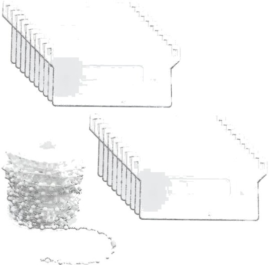 20 Stykker Vertikale Gardiner Vekt Bunn Lameller 89mm 3.5\" x 10m Gardiner Reparasjonssett Hvit