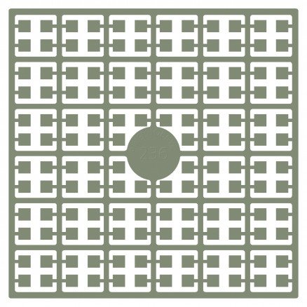 Pixelhobby Midi Perler 236 Bevergrå 2x2mm 140 pixels