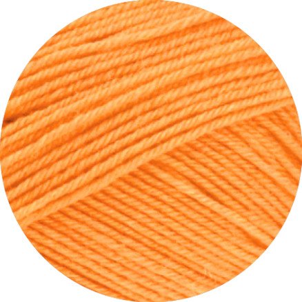 Lana Grossa Meilenweit 100 Merino Extrafine Uni Garn 2453 Orange Lana Grossa Meilenweit 100 Merino Extrafine Uni Garn 2453 Orange