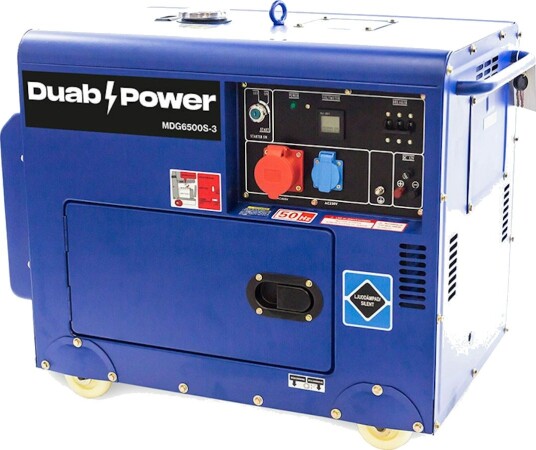 Duab-Power Strømaggregat Mdg6500s-3 3-Fas Diesel Stillegående Duab-Power Strømaggregat Mdg6500s-3 3-Fas Diesel Stillegående