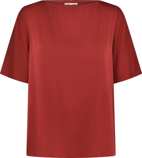 Ahlvar Gallery Yoli Silk Blouse DARK RED S