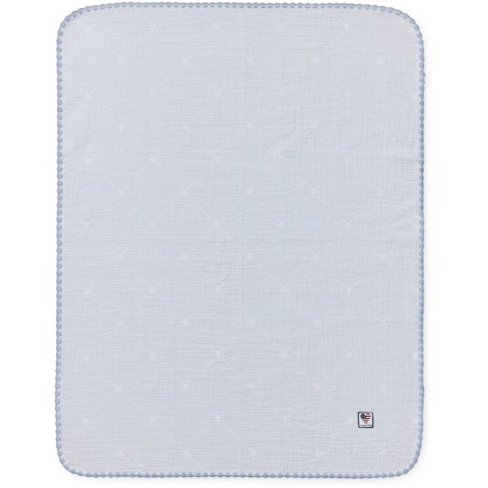 Lexington Baby Signature Star Pledd 70x75 cm Hvit / Blå Lexington Baby Signature Star Pledd 70x75 cm Hvit / Blå