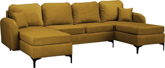 Knocklong 4 sits Hörnbäddsoffa Yellow Green