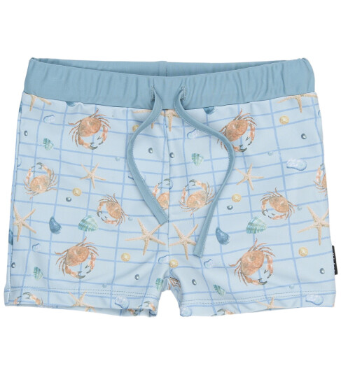 mikk-line Swim Pant Recycled Aop - Blue - 122/128CM
