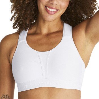 Swegmark BH Kimberly Iconic Moulded Cups Sports Bra Hvit polyamid B 90 Dame