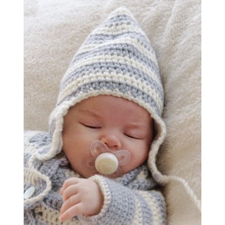 Â Baby Blues Hat by DROPS Design Baby Lue Hekleoppskrift str 0 3 mdr 2 4 år