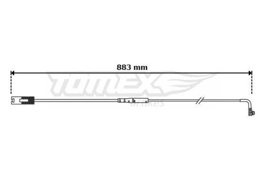 Slitasjevarsler bremseklosser TOMEX Brakes TX 30 75