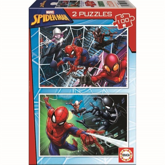 Educa - 2x100 pcs - Spider-Man puzzle 80-18101 Educa - 2x100 pcs - Spider-Man puzzle 80-18101