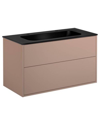 Gustavsberg Artic møbelpakke 100x47 cm rosa/sort