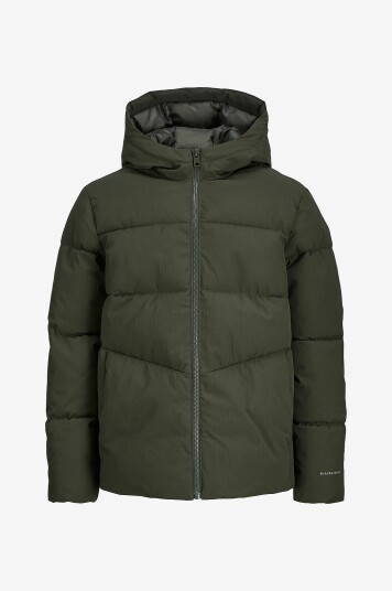 Jack & Jones Junior Pufferjakke jjGlobal Puffer Jacket Jnr Grønn