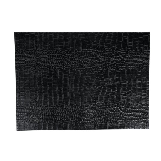 Vega Bordbrikke Croco; 32.5x44 cm (BxL); Svart; Rektangulær; 6 Stykk / Forpakning