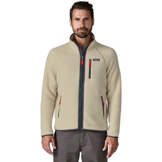 Patagonia M's Retro Pile Jkt Pelican W/Smolder Blue XXL