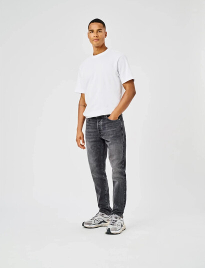 ONLY & SONS Onsyoke Tapered Wb 7850 Dot Dnm Noos   Black   33 x 34