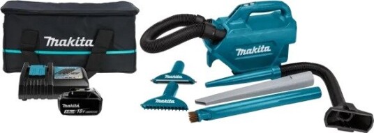 Makita Dcl184rf Tørr Støv Pose 0,5 L Sort Blå Makita Dcl184rf Tørr Støv Pose 0,5 L Sort Blå
