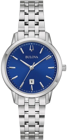 Bulova Dameklokke 96M166 Classic Blå/Stål Ø31 mm Bulova Dameklokke 96M166 Classic Blå/Stål Ø31 mm