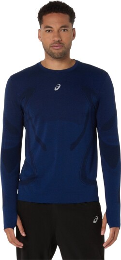 Asics Men's Road Seamless Long Sleeve Top Midnight L
