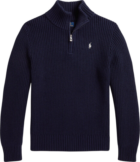 Polo Ralph Lauren Genser Strikk Halv glidelås Raffinert Na Polo Ralph Lauren 10 12 år (140 152) Genser Blå Marineblå
