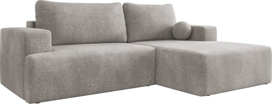 Deylor Sovesofa med sjeselong 3 seter Grå