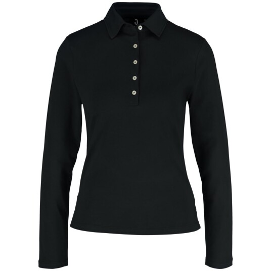 JOBELINE Pique dame Malme lang arm; Størrelse L; Svart JOBELINE Pique dame Malme lang arm; Størrelse L; Svart