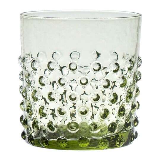 Klimchi Hobnail vannglass 15 cl olivengrønn Klimchi Hobnail vannglass 15 cl olivengrønn
