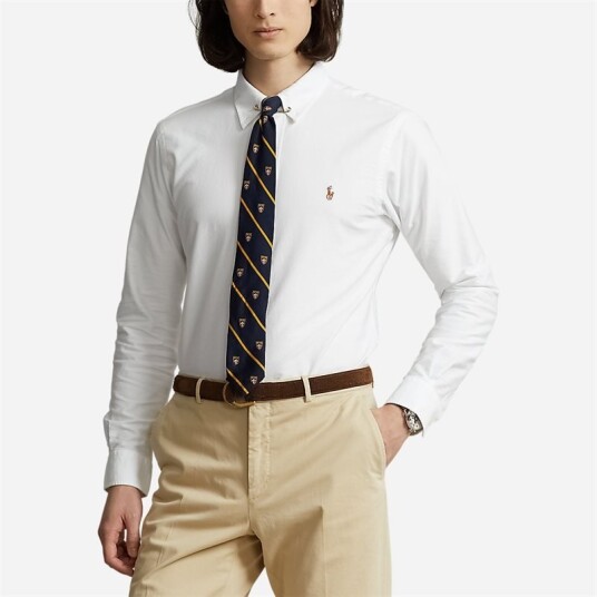 Ralph Lauren Custom Fit Oxford Shirt - White