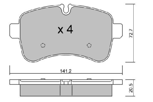 Bremseklosser AISIN BPIV 2001