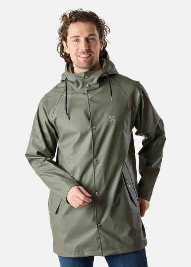 X-Trail Rain Coat Dusty Olive S Vårjakker X-Trail Rain Coat Dusty Olive S Vårjakker
