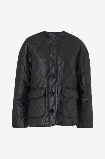 Gina Tricot Jakke Quilted Jacket Svart Gina Tricot Jakke Quilted Jacket Svart