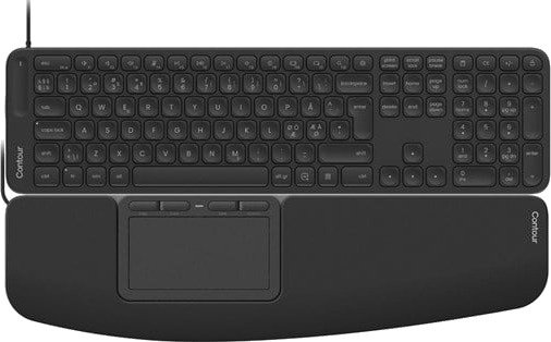 Contour Touch & Balance Tastatur & Touchpad Sett Nordisk Svart CDTP2050BALPN2050