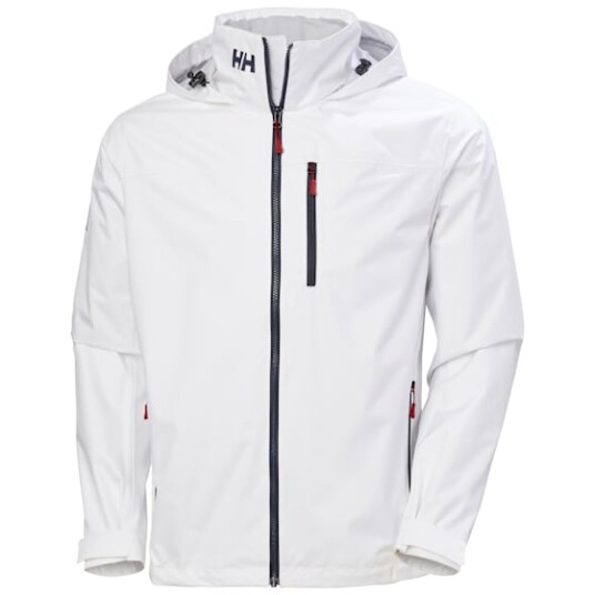 Helly Hansen Men’s Crew Hooded Sailing Jacket 2.0 Hvit L