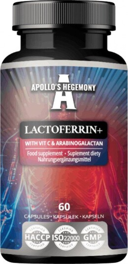 Laktoferrin kapsler + arabinogalaktan, 60 stk
