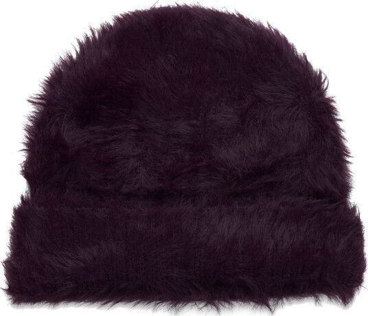 Monki Hairy Hat Purple ONE SIZE Monki Hairy Hat Purple ONE SIZE
