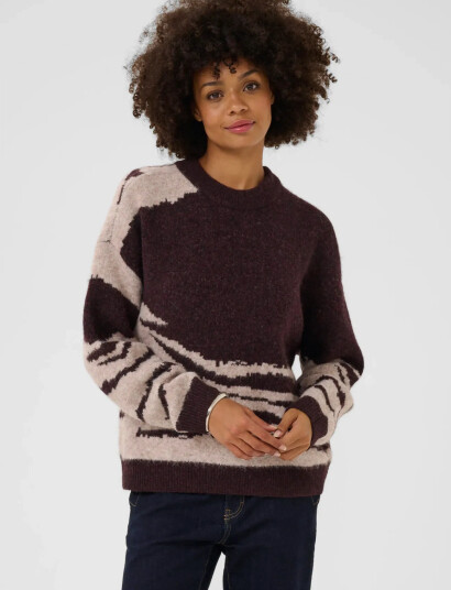 Culture Cuzinna Pullover - Brown - M/L Culture Cuzinna Pullover - Brown - M/L