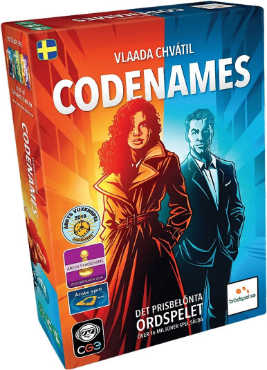 Spilbræt Codenames (Se) - Multi/patterned - ONE SIZE