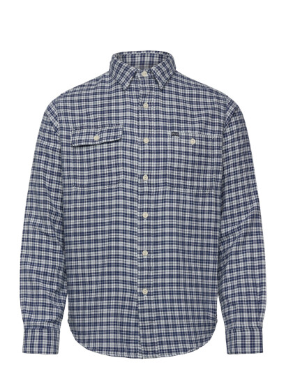 Polo Ralph Lauren Classic Fit Double Faced Oxford Shirt Blue L