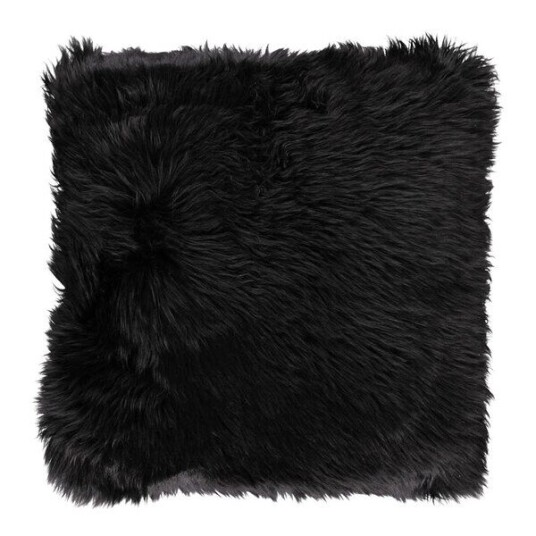 Natures Collection Pute new zealand saueskinn 40x40 cm black