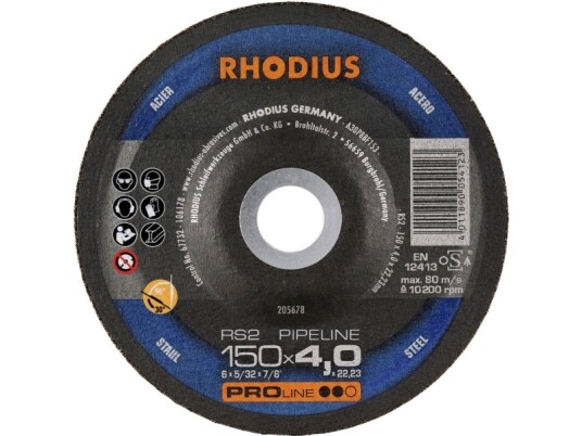 Rhodius 205678 Rs2 Pipeline Skrubskive 25 Stk