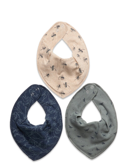 Blå Bandana Smekker 3 Pakning Multi Patterned One Size Blå Bandana Smekker 3 Pakning Multi Patterned One Size