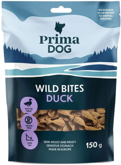 Primadog Wild Bites Hundgodbiter And 150 G