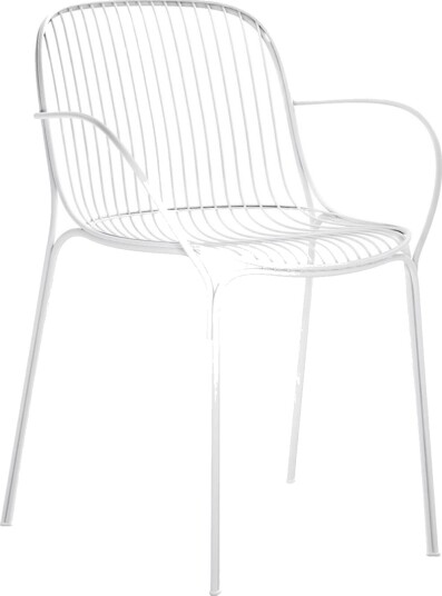 Kartell Hiray Spisestol med Armlener Hvit