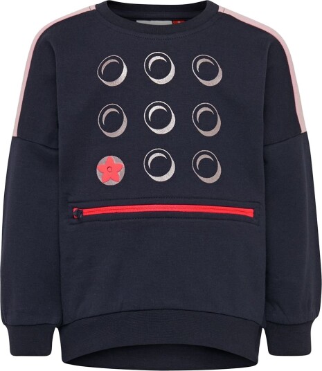 LEGO® Duplo Collegegenser LWSun Navy m. Rosa/Sølv LEGO® Wear 1 år 80 Collegegenser Blå
