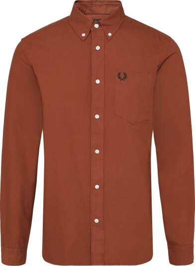 Fred Perry Oxford Shirt Brown S