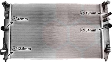 VAN WEZEL 54012704 Radiator motorkjøling VAN WEZEL 54012704 Radiator motorkjøling