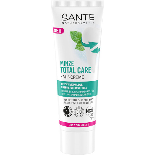 Naturlig Xylitol Tandpasta SANTE Mint Fluorfri 75 ml. Naturlig Xylitol Tandpasta SANTE Mint Fluorfri 75 ml.