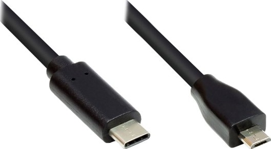 Alcasa Gc-M0125 5 M Usb C Micro-Usb B Usb 2.0 0,48 Gbit/S Sort