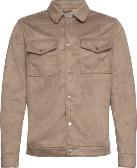 Human Scales Lenny Vegan Suede Jacket Beige M
