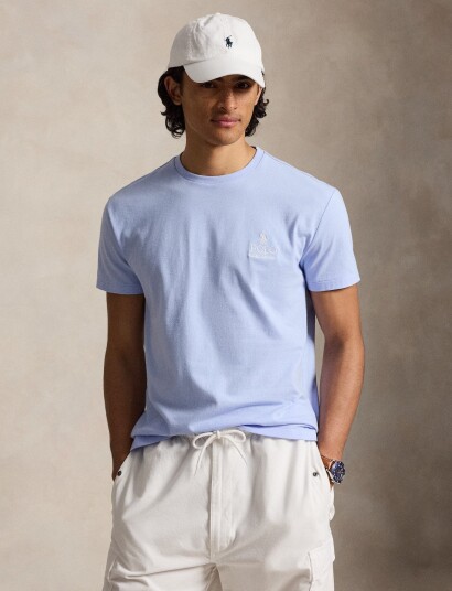Polo Ralph Lauren Classic Fit Logo Jersey T Shirt Blue XXL