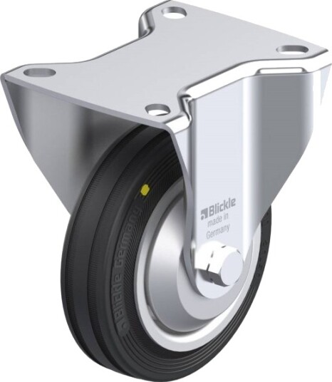 Blickle 26732 B-V 100R-El-Fa Fast Hjul, Hjuldiameter: 100 Mm, Bæreevne (Maks.): 70 Kg, 1 Stk