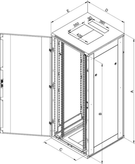Triton Rma N Rack Skap Fritt Stående Lysegrå Ral 7035 22U 19" Triton Rma N Rack Skap Fritt Stående Lysegrå Ral 7035 22U 19"